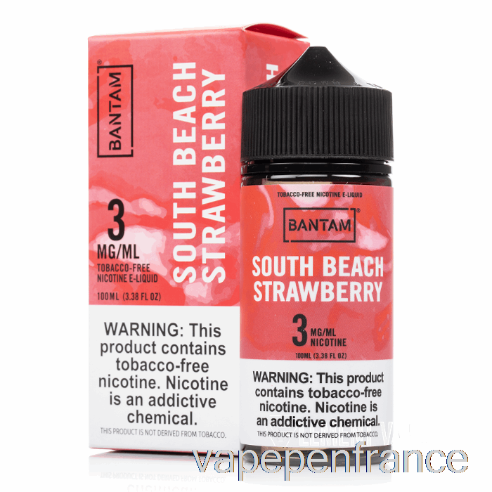 Fraise De South Beach - Bantam Vape - Stylo Vape 100 Ml 6 Mg